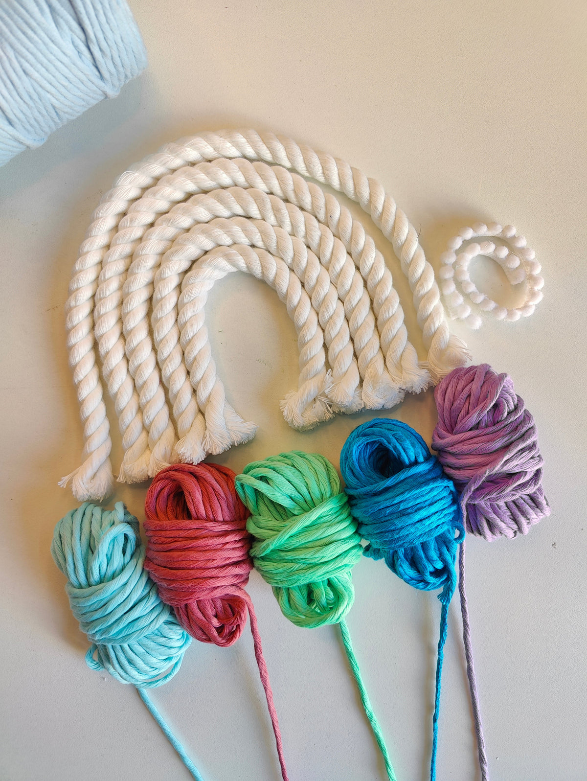DIY Kit - 5 layers Macrame Rainbow Nameplate