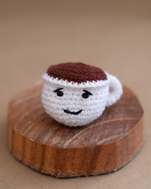 Crochet Coffee Mug keychain