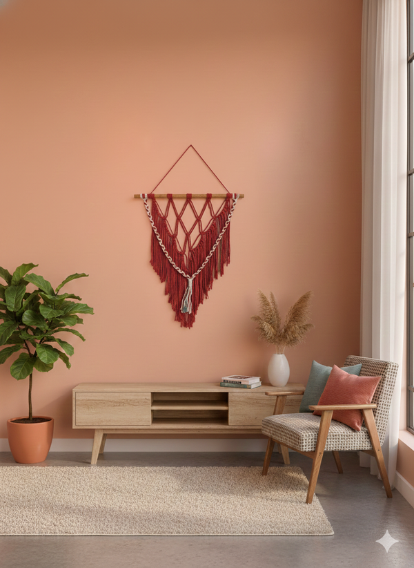 Handmade Macrame Wall Hanging - Layered Boho Design 3