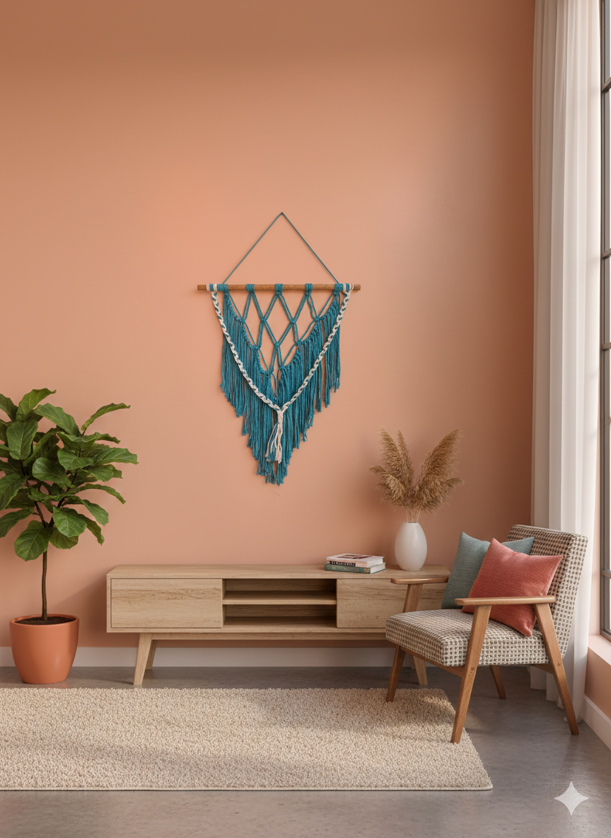 Handmade Macrame Wall Hanging - Layered Boho Design 3
