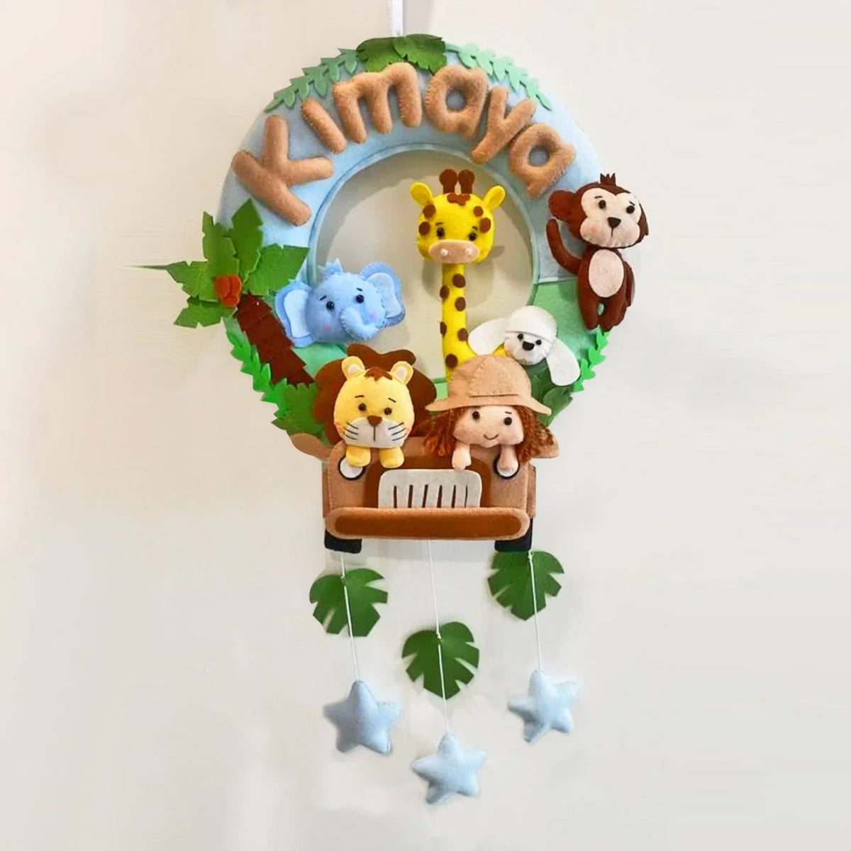 Felt - Jungle Safari Theme nameplate for Kids