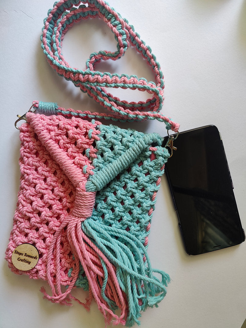 Macrame sling bag - Design 4