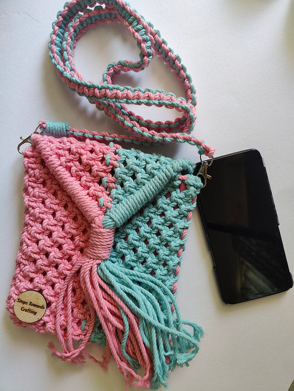Macrame sling bag - Design 4