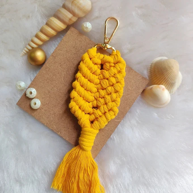 Macrame Keychain - Mermaid Design
