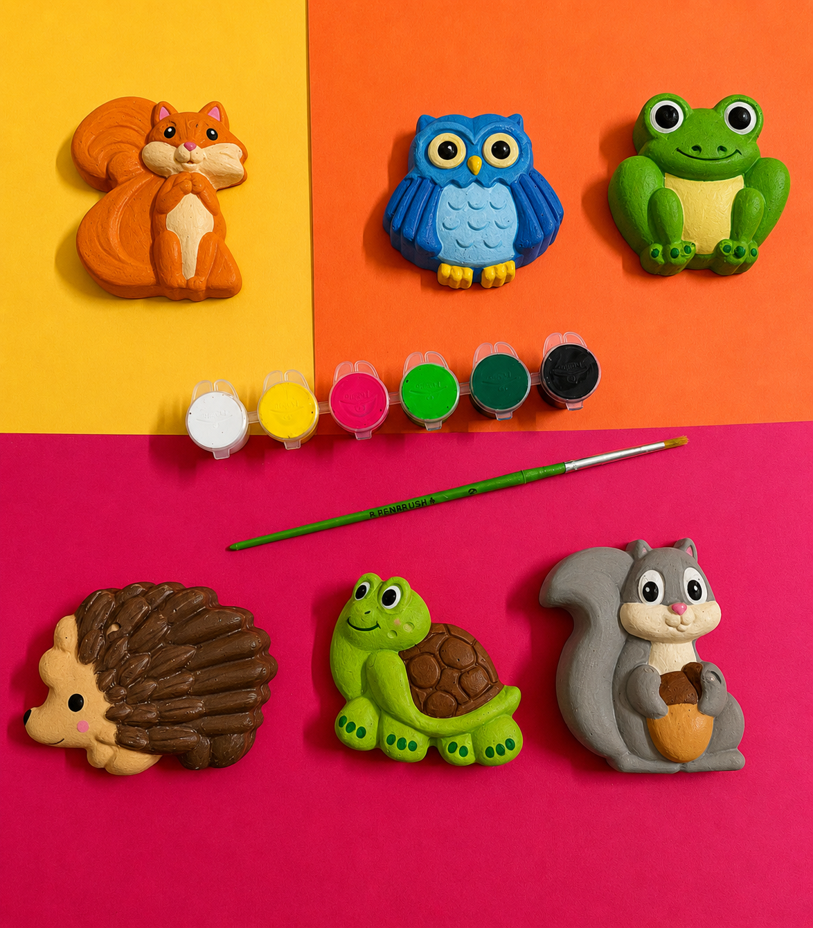 DIY Concrete - Animals Coloring Kit