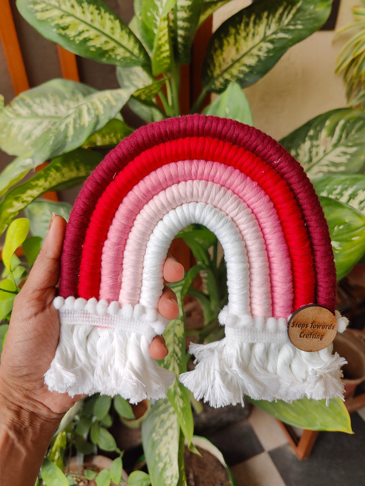 Macrame Nameboard - 5 Layer Mini Rainbow