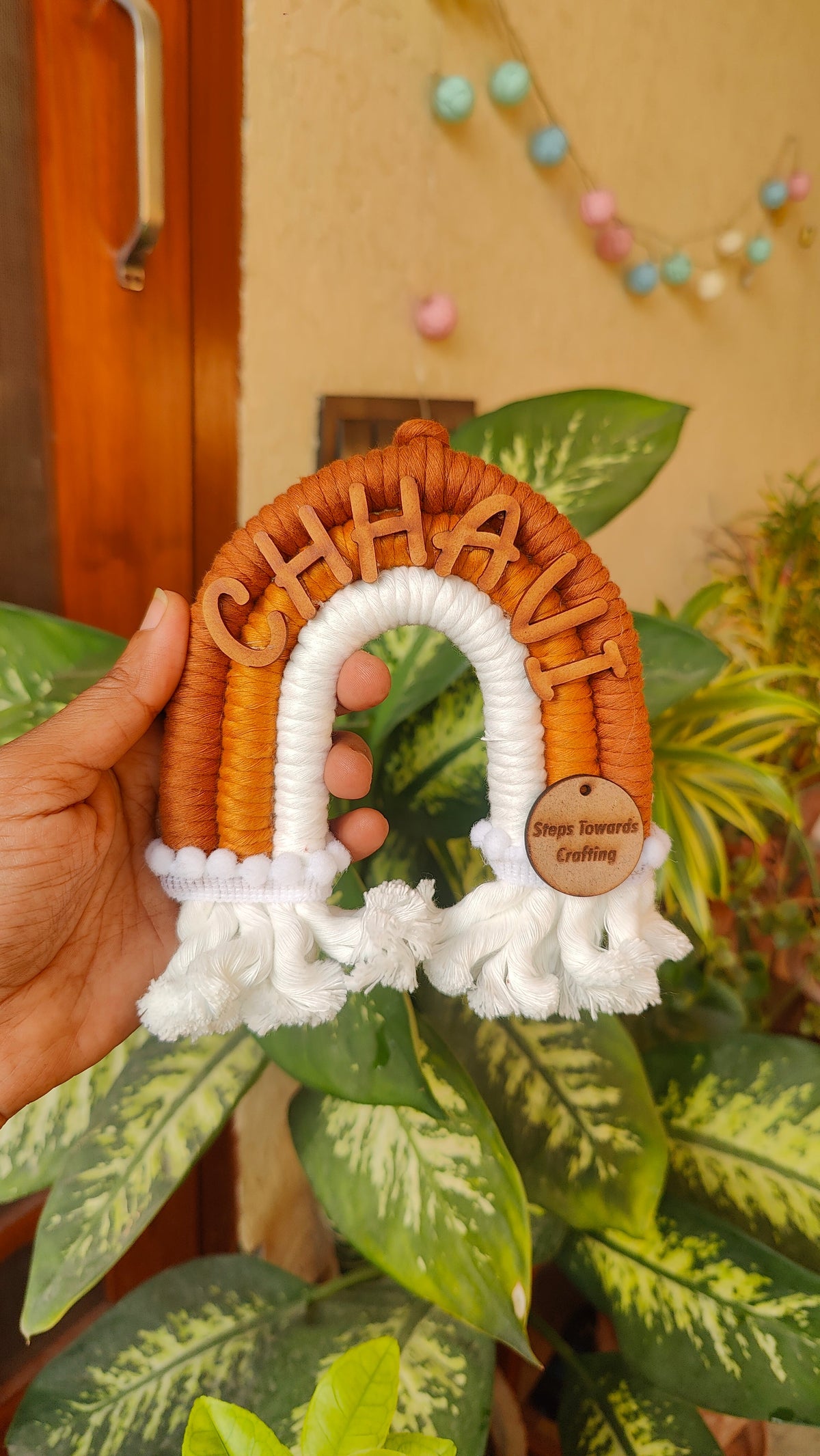 Macrame Nameboard - 3 Layer Mini Rainbow