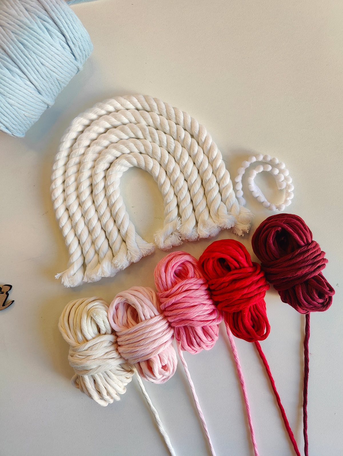 DIY Kit - 5 layers Macrame Rainbow Nameplate