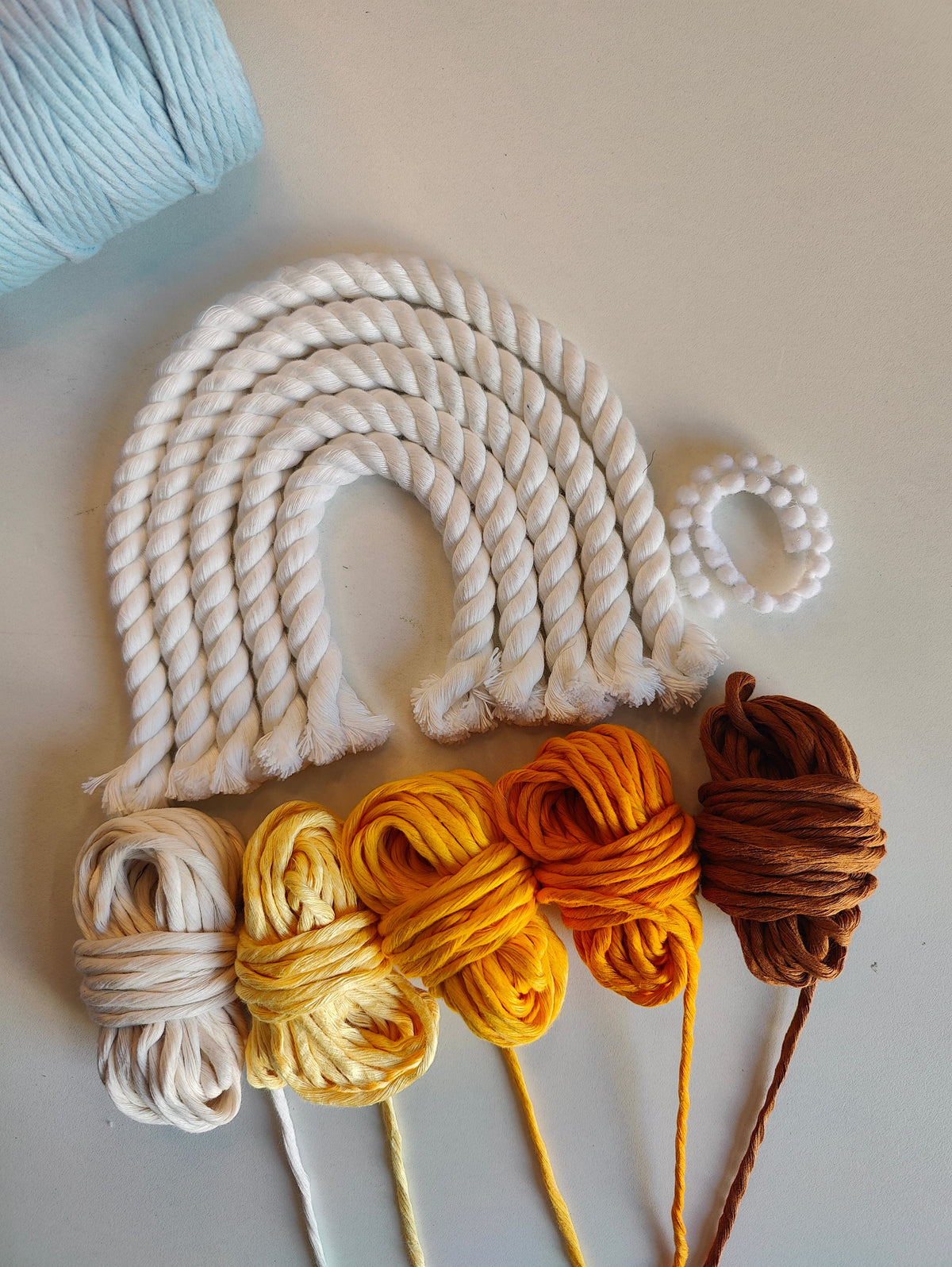 DIY Kit - 5 layers Macrame Rainbow Nameplate