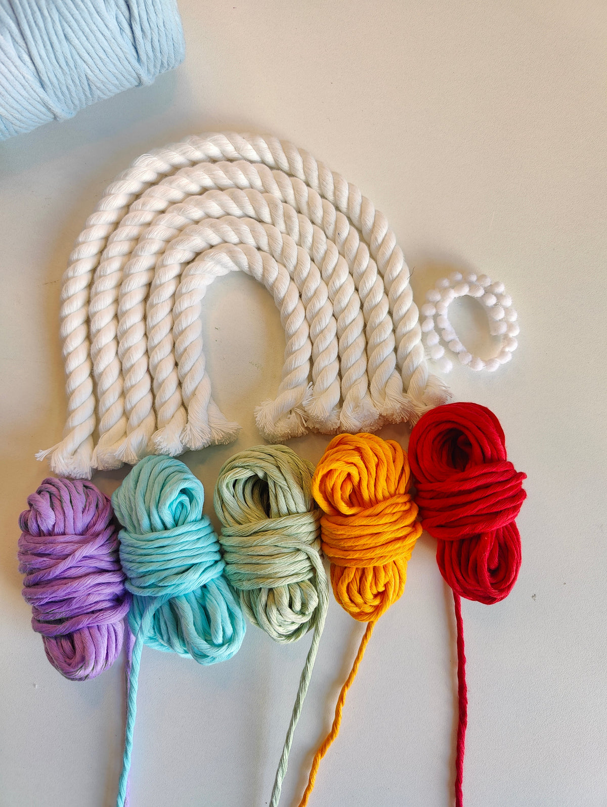 DIY Kit - 5 layers Macrame Rainbow Nameplate