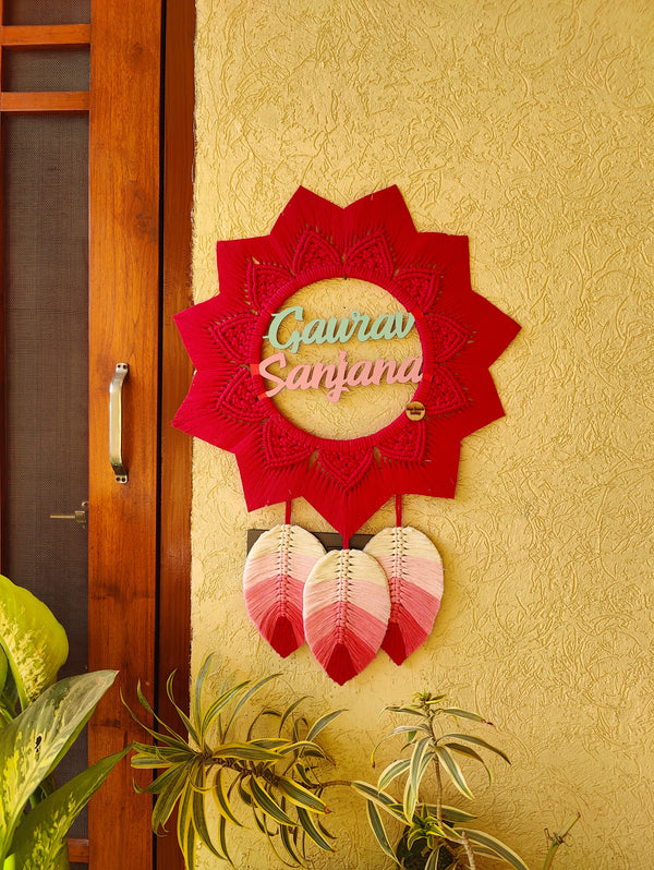 Macrame - Mandala Nameplate Design