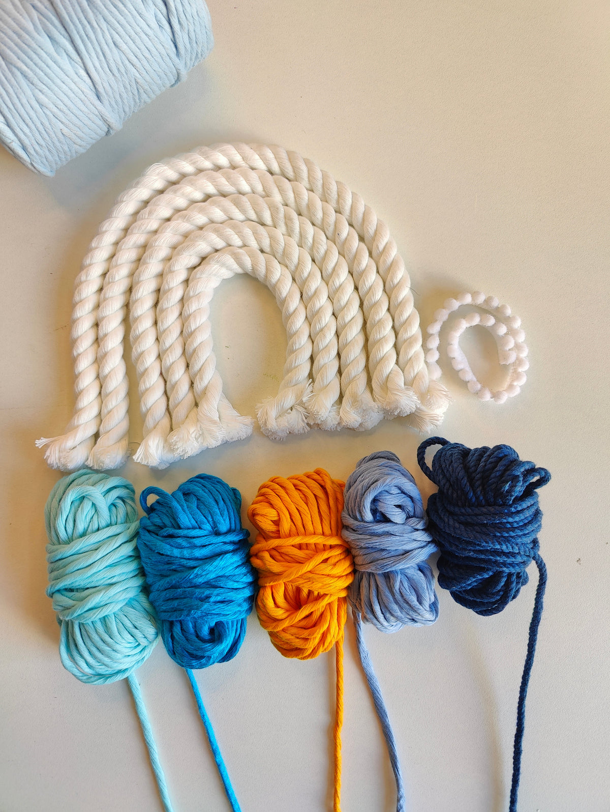 DIY Kit - 5 layers Macrame Rainbow Nameplate