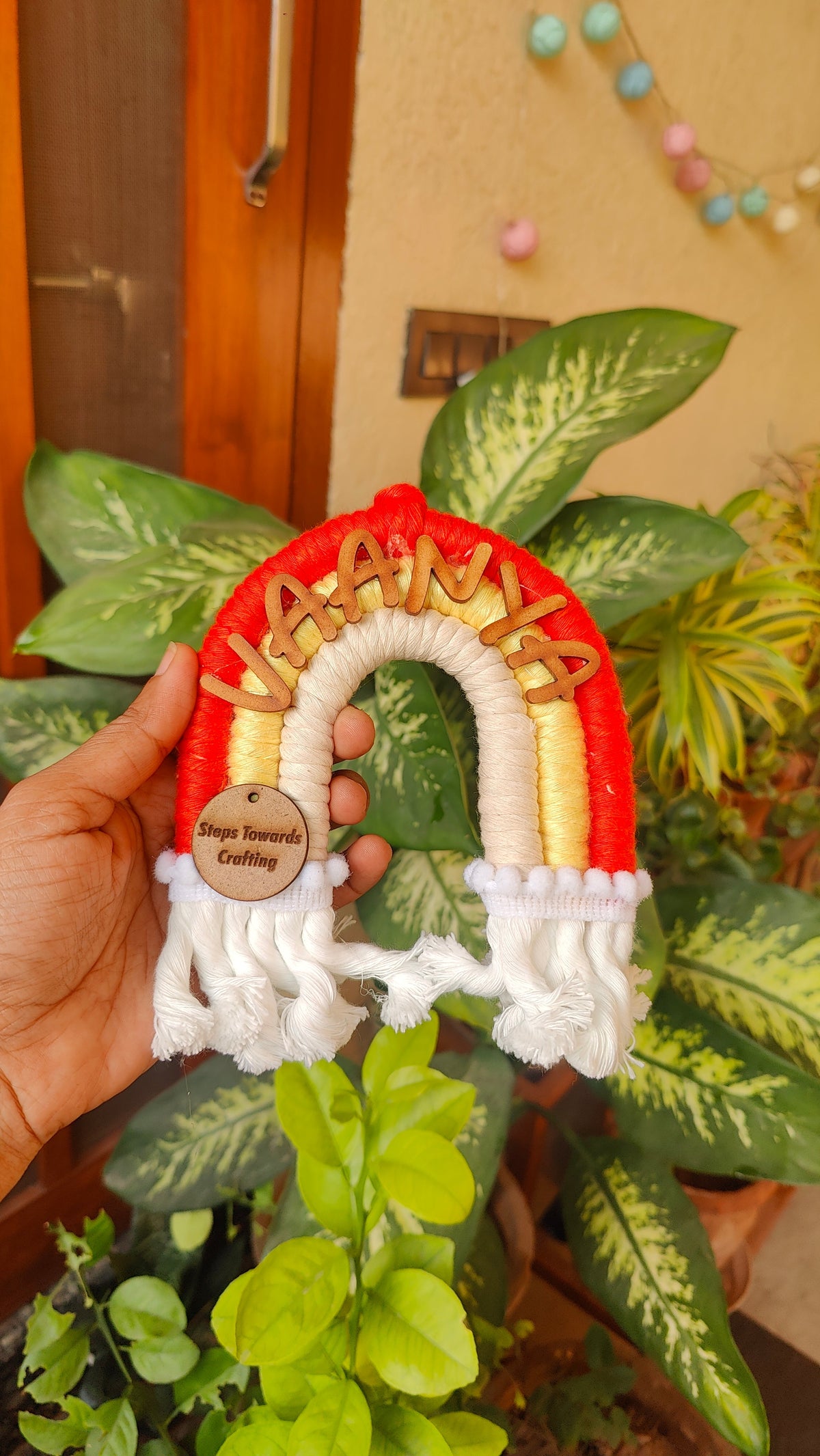 Macrame Nameboard - 3 Layer Mini Rainbow