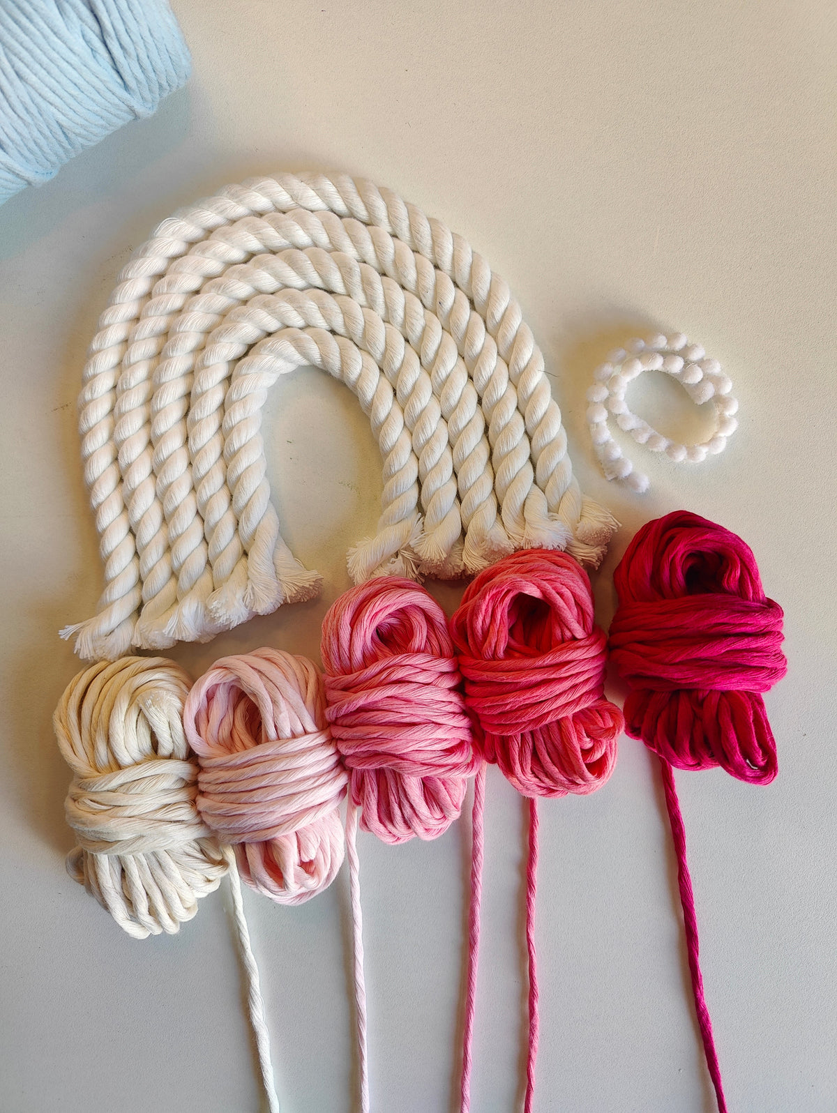 DIY Kit - 5 layers Macrame Rainbow Nameplate