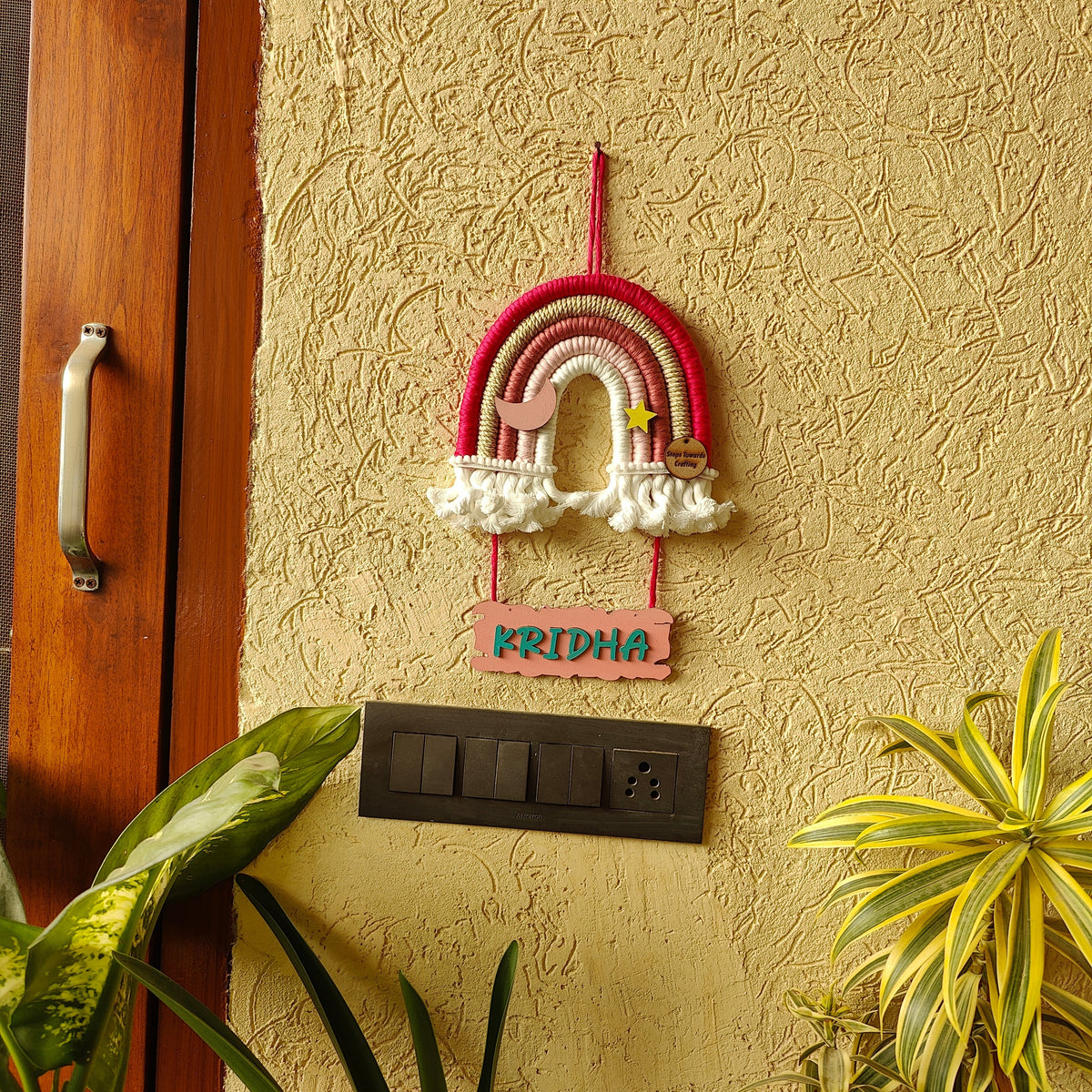 Macrame Nameboard - 5 Layer Mini Rainbow