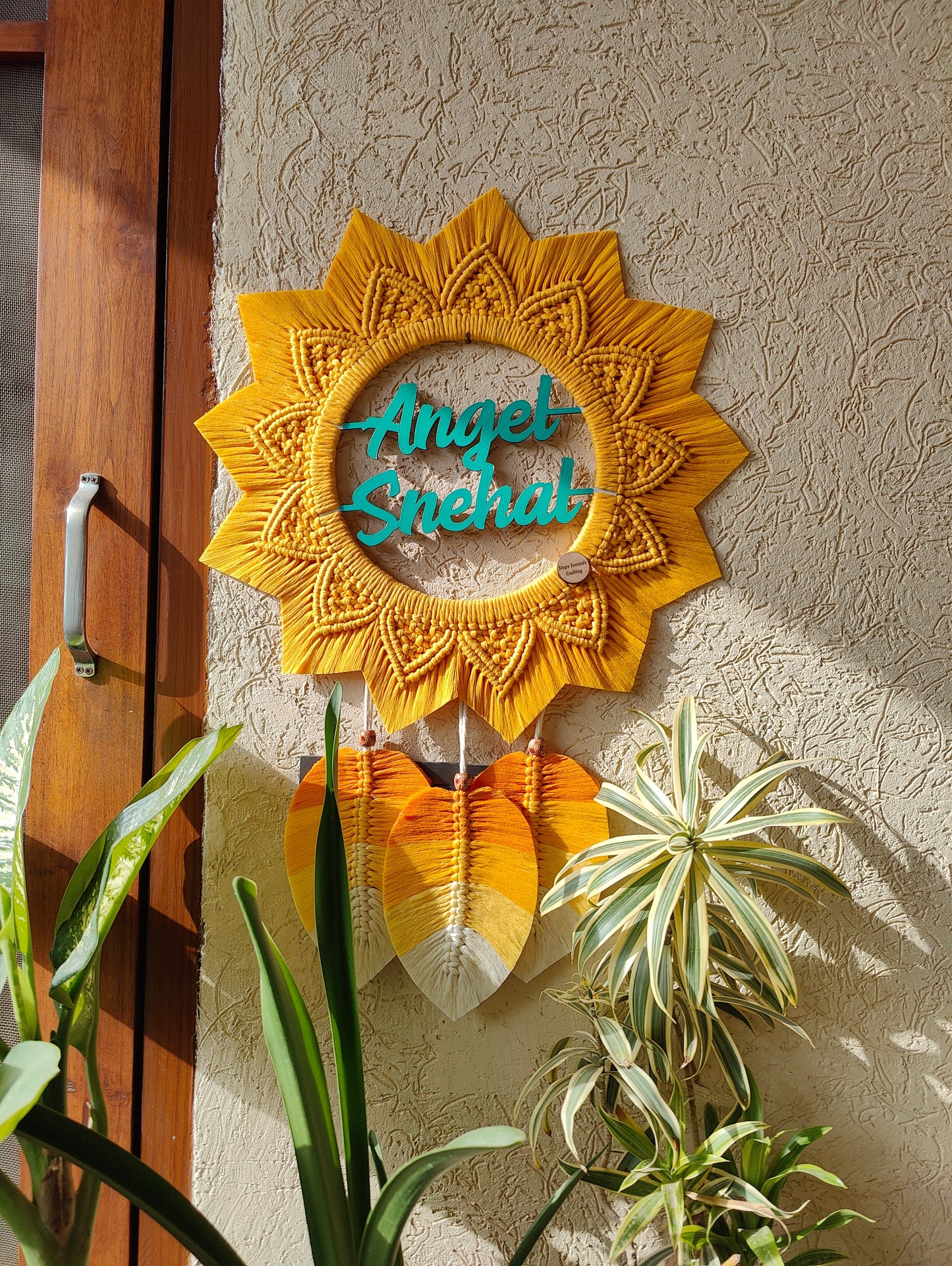 Macrame - Mandala Nameplate Design