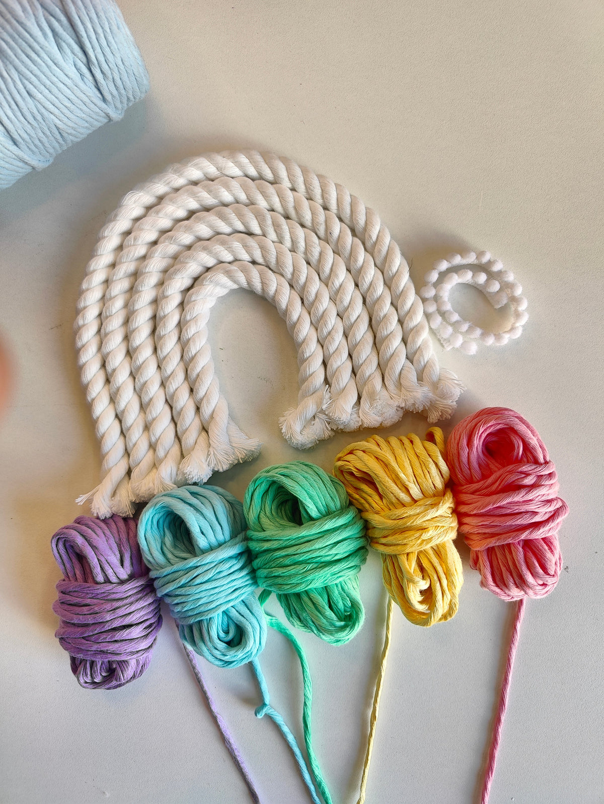 DIY Kit - 5 layers Macrame Rainbow Nameplate