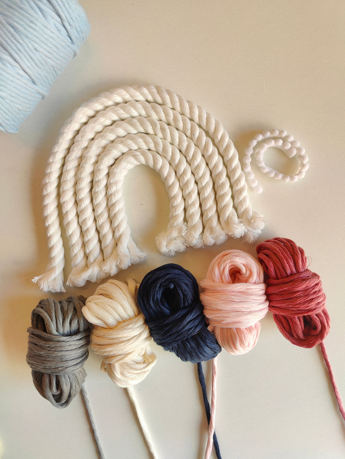 DIY Kit - 5 layers Macrame Rainbow Nameplate