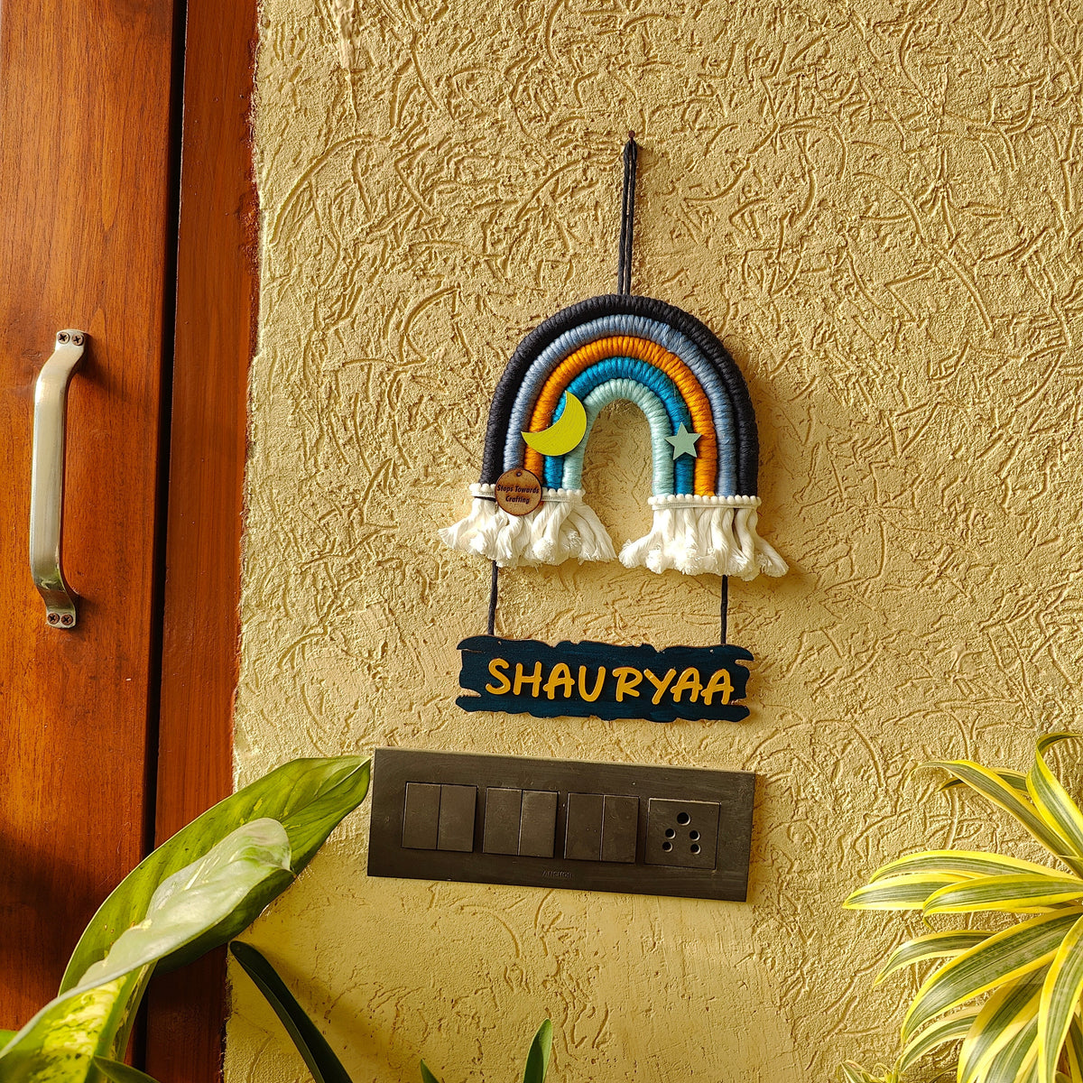 Macrame Nameboard - 5 Layer Mini Rainbow