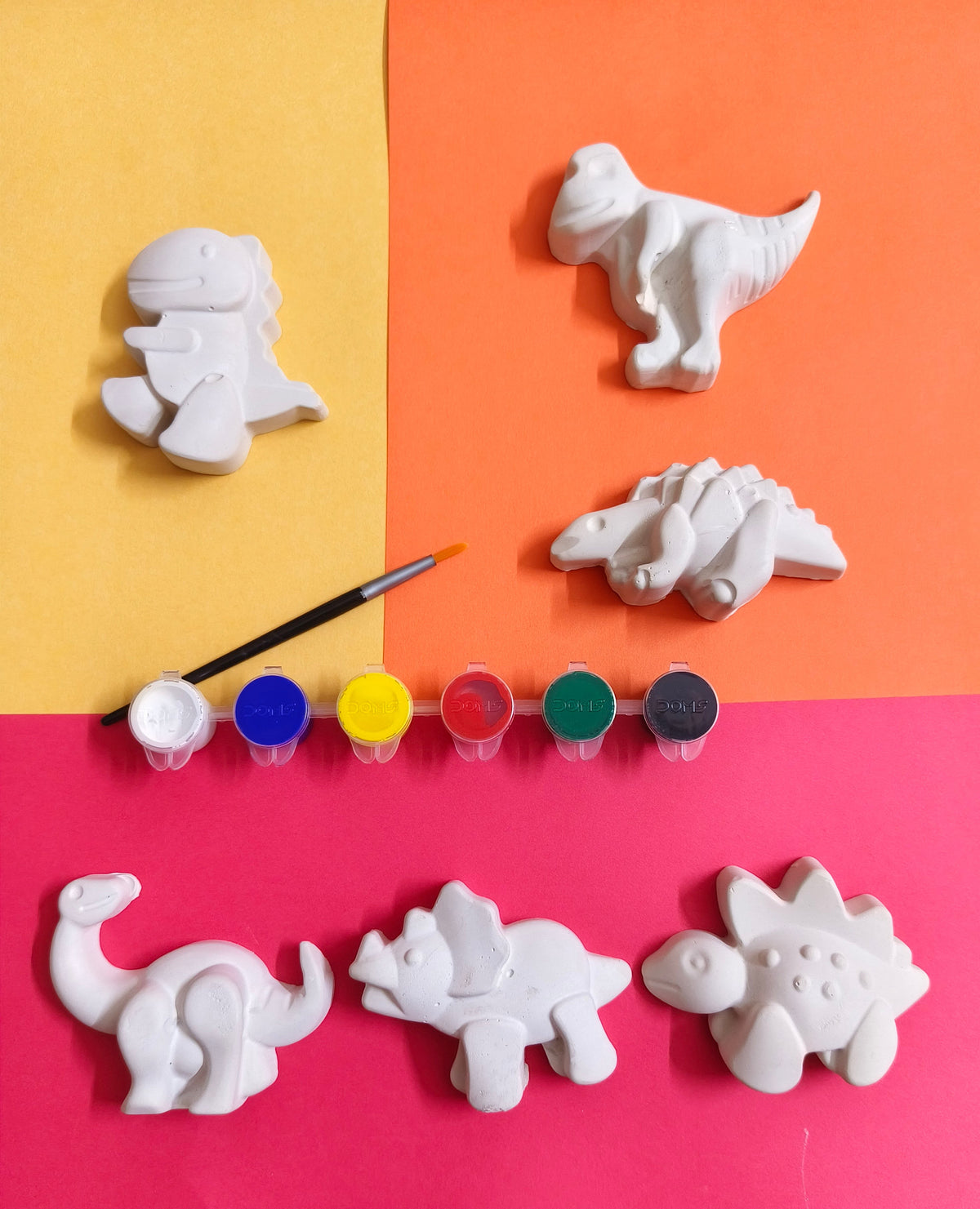 DIY Concrete - Dinosaur Coloring Kit