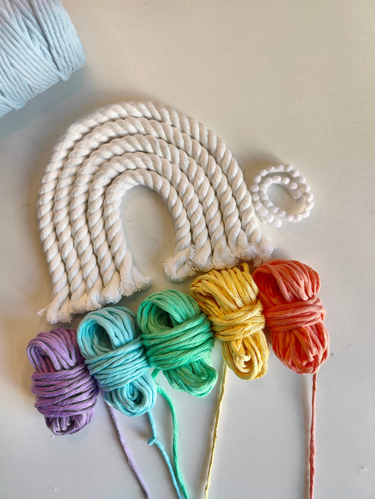 DIY Kit - 5 layers Macrame Rainbow Nameplate