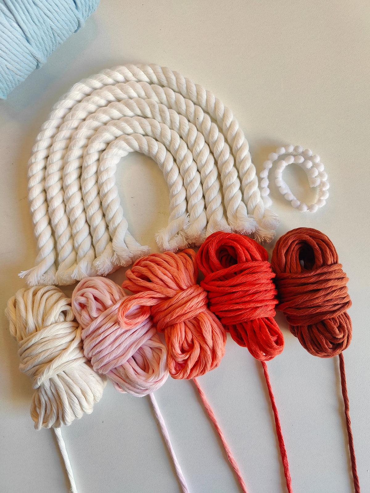 DIY Kit - 5 layers Macrame Rainbow Nameplate